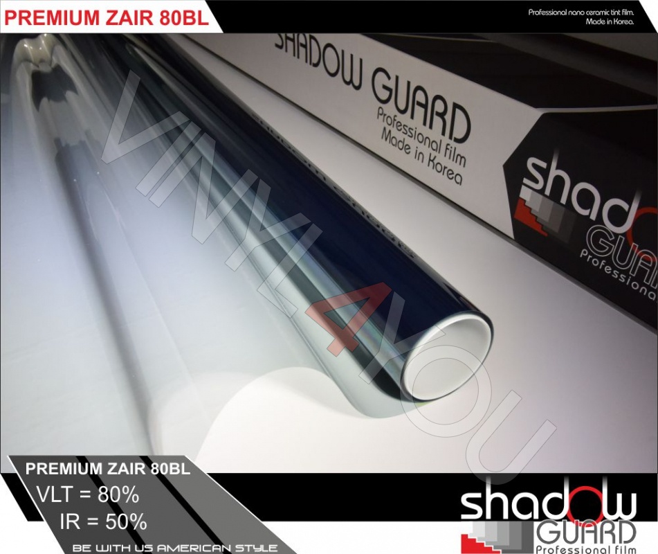 Атермальная тонировочная пленка SHG Premium ZAIR 80BL (Рулон)