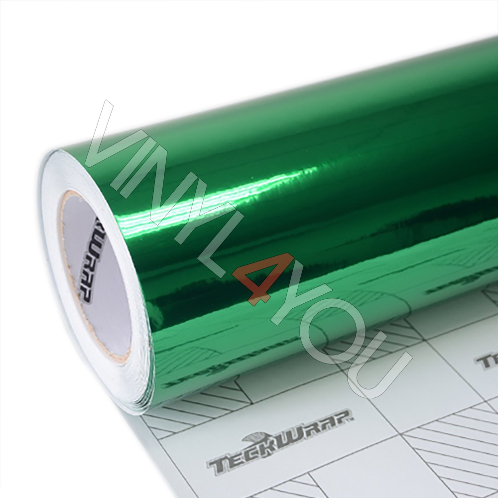Пленка Зеркальный хром зеленый TeckWrap - Green - CHM13-HD (рулон)