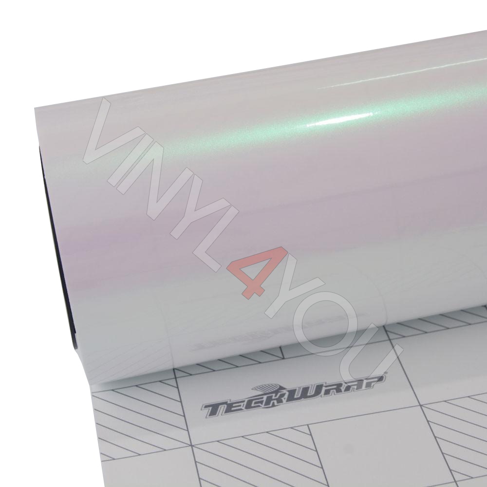 Пленка глянцевый перламутровый металлик розово-зеленый TeckWrap - Aurora White - DCH02G
