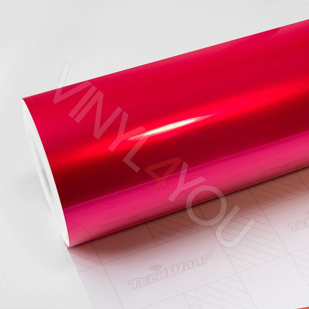 Пленка Суперглянцевый металлик розовый TeckWrap GAL04-HD Deep Pink (рулон)