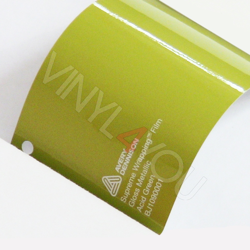 Пленка AVERY Gloss Metallic - Acid Green - Кислотный зеленый металлик глянцевый