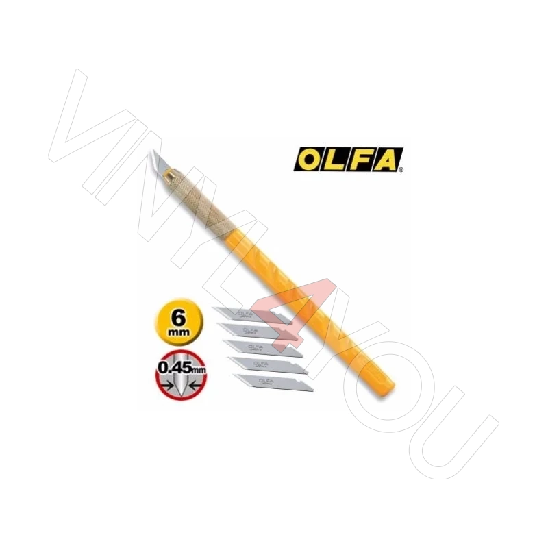 Нож с перовым лезвием Olfa AK1/5B