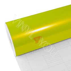 Пленка суперглянец металлик салатовая жемчужина TeckWrap - Acid Lime - RB07-HD