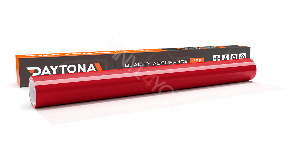 Глянцевая полиуретановая пленка Вишневый Металлик DAYTONA PPF S200 Liquid Metallic Cherry Red