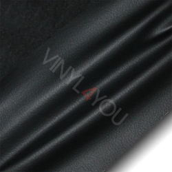 Эластичная экокожа без клея Орегон Черная CITY