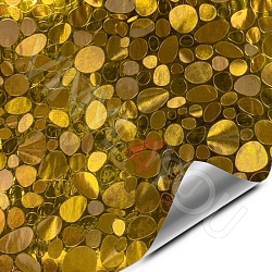 Пленка декоративная с эффектом Лепестков хром золото