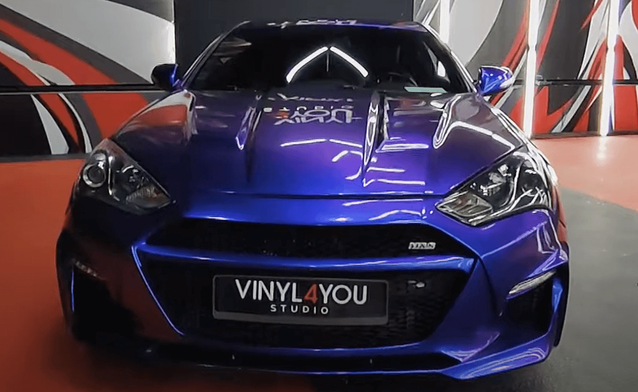 Hyundai Genesis Coupe. Gloss Iris Purple Gem