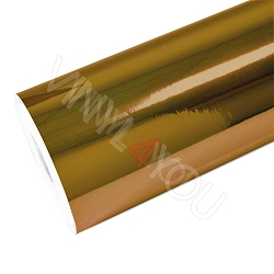 Пленка Зеркальный супер-хром золото с каналами