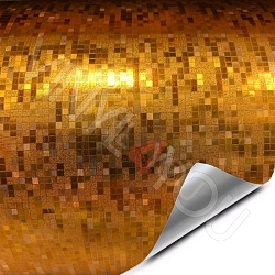 Пленка Матрица хром темное золото