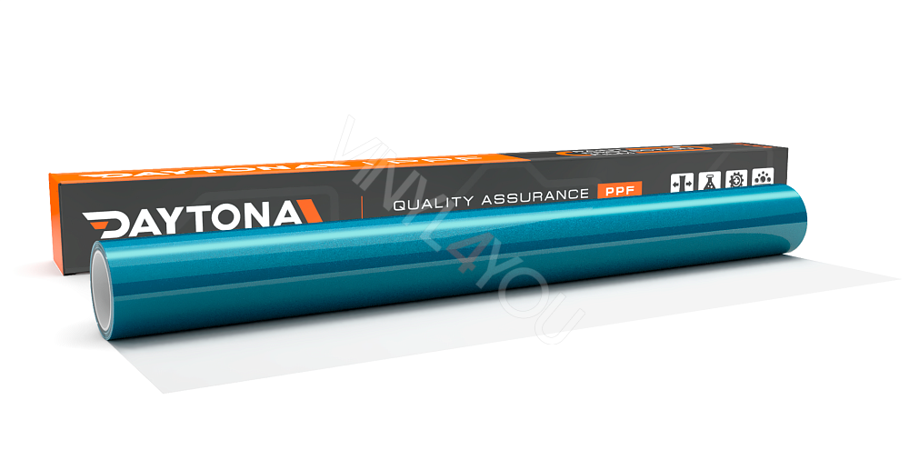 Глянцевая полиуретановая пленка Синий Металлик DAYTONA PPF S200 Canal Bay Blue