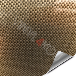 Пленка Карбон 2D золото F1