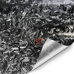 Пленка черный кованый карбон 3D Texture