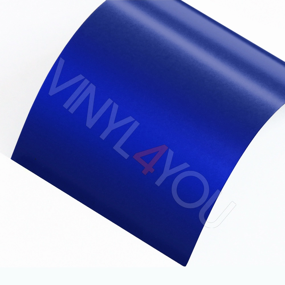 Пленка AVERY Satin Metallic Wave Blue - Голубой сатиновый металлик (рулон)