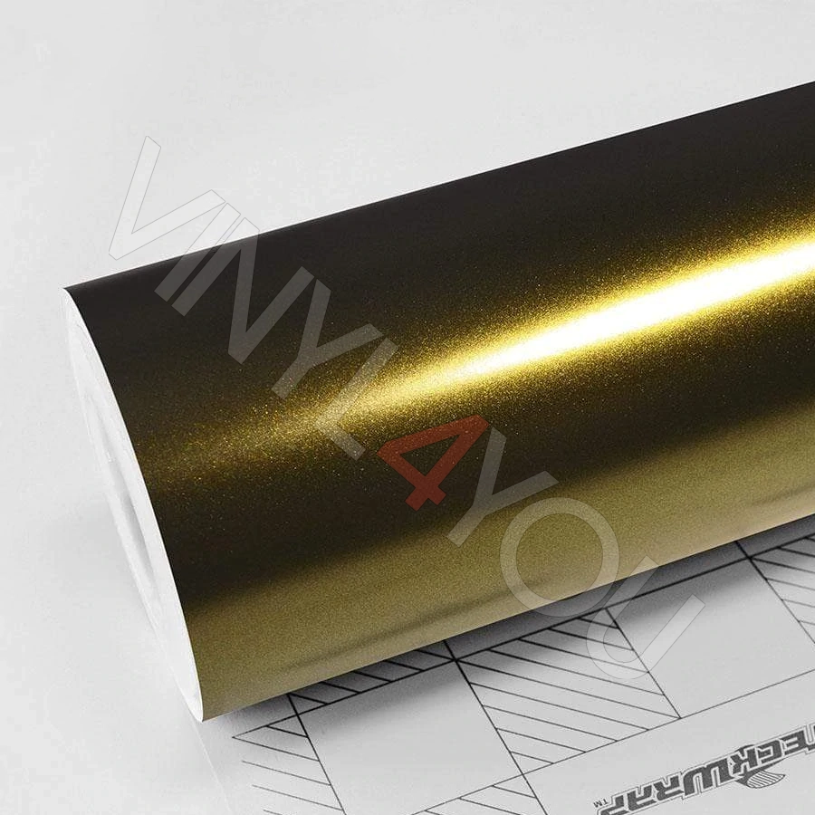 Пленка Сатиновый металлик золотой TeckWrap HM09 Greenfinch gold (рулон)