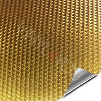 Пленка декоративная с эффектом 3D чешуи хром золото