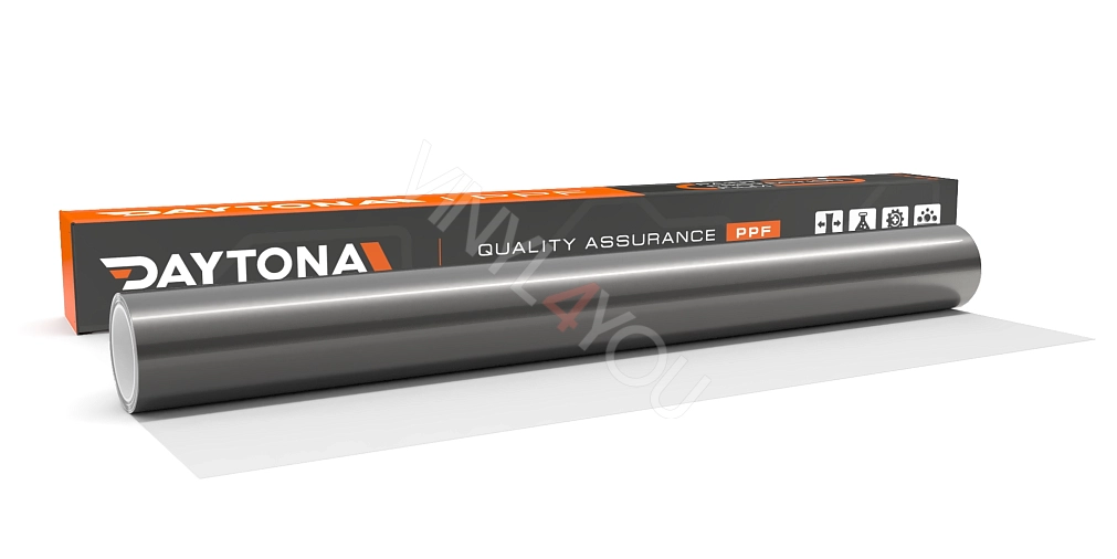 Глянцевая полиуретановая пленка Серый Графит DAYTONA PPF S200 Liquid Metallic Ebony Gray