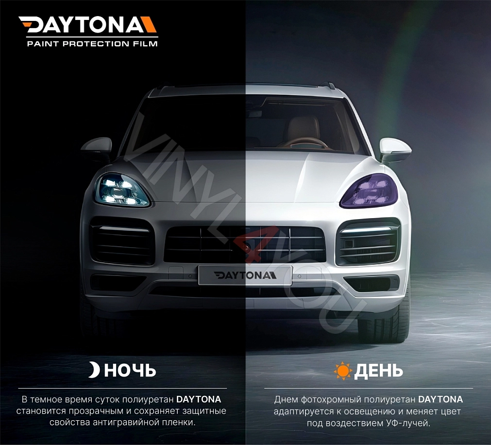 Полиуретан фотохромный DAYTONA для фар фиолетовый 30 см