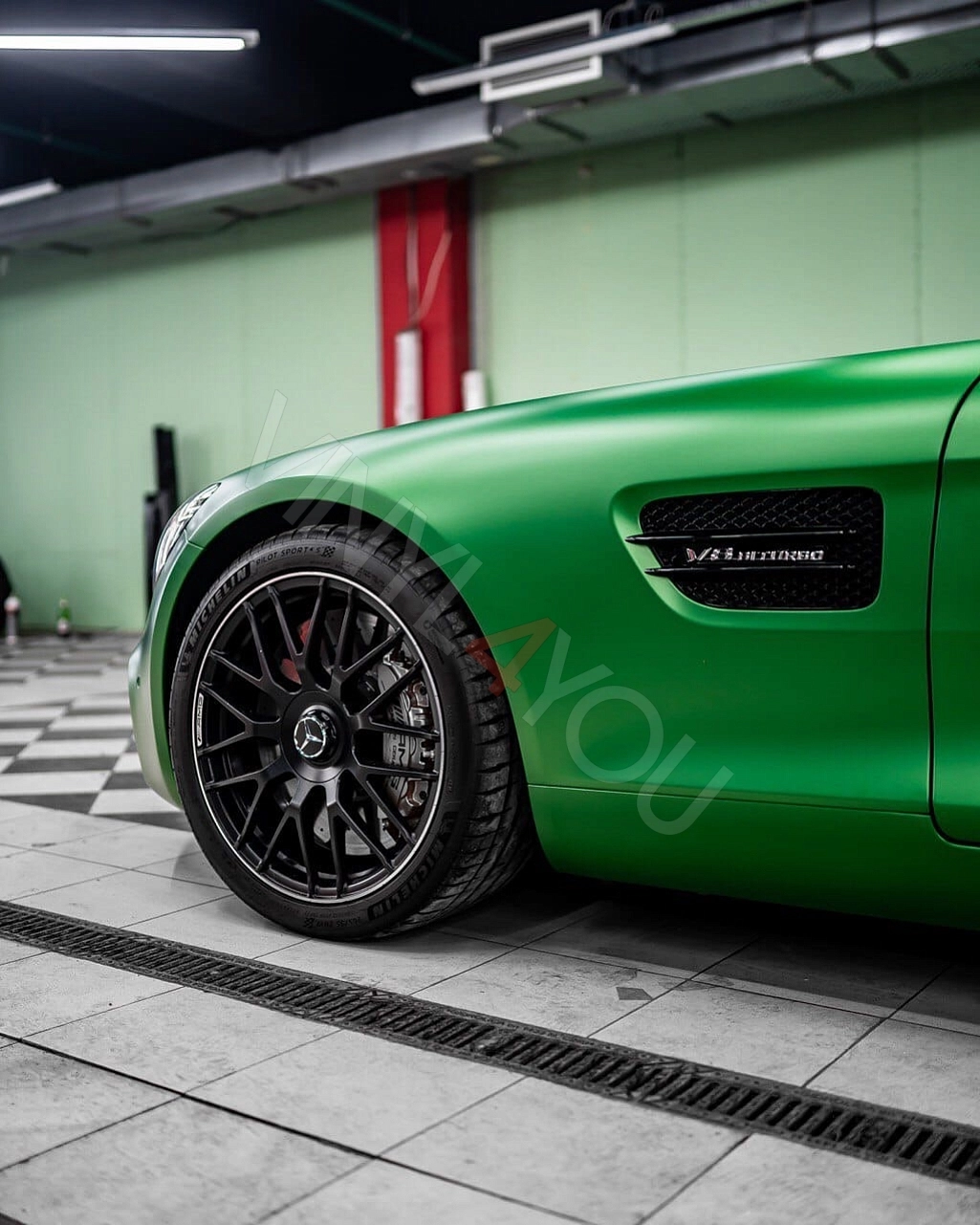 Пленка Сатиновый металлик TeckWrap HM13 Kermit Green - Купить в Москве