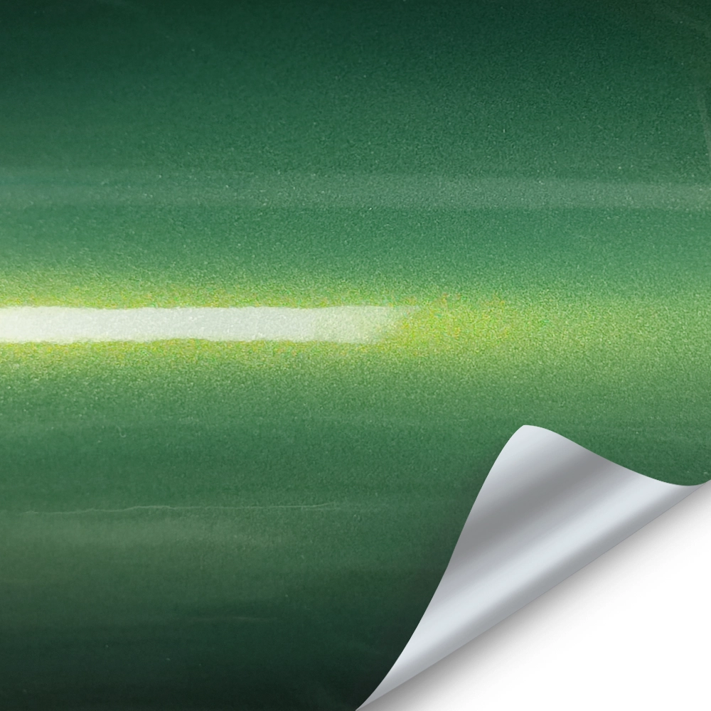Пленка Глянцевый металлик хамелеон зелено-золотой Emerald Green Daytona