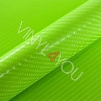 Пленка Салатовый глянцевый карбон 4D
