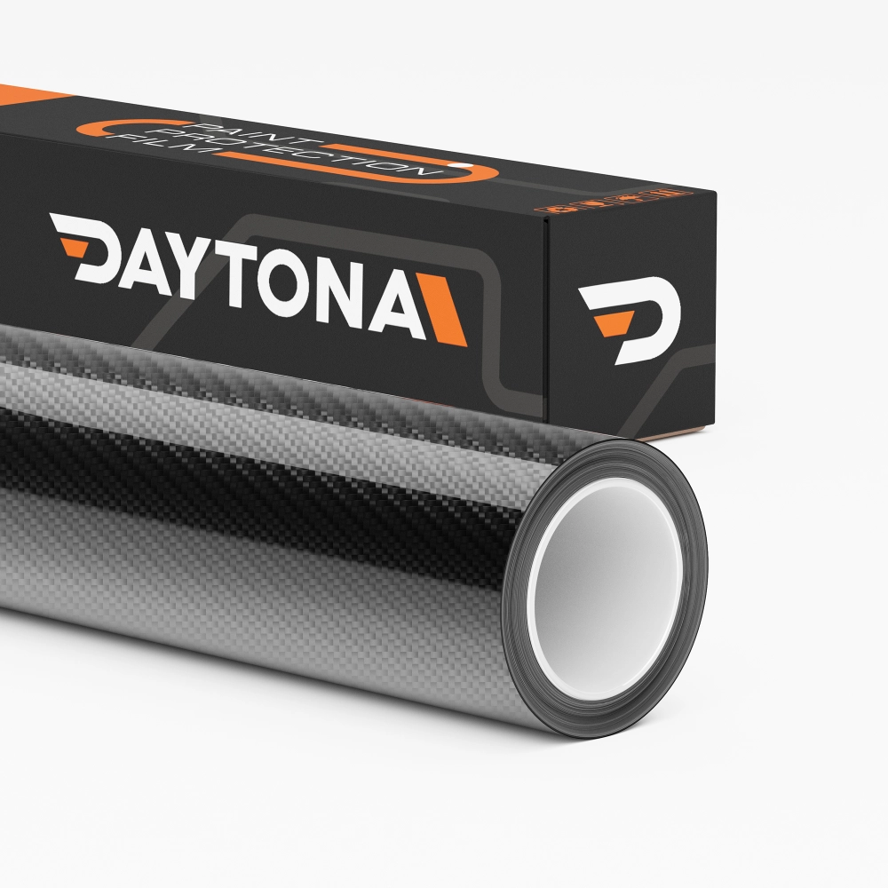 Глянцевая полиуретановая пленка Черный Карбон DAYTONA PPF S200 Carbon Fiber