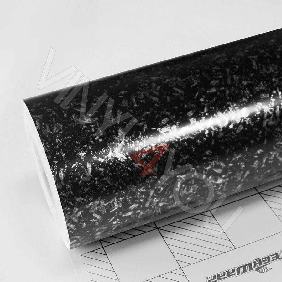 Пленка Кованый карбон TeckWrap RCF09M Matte Dark Forged Carbon