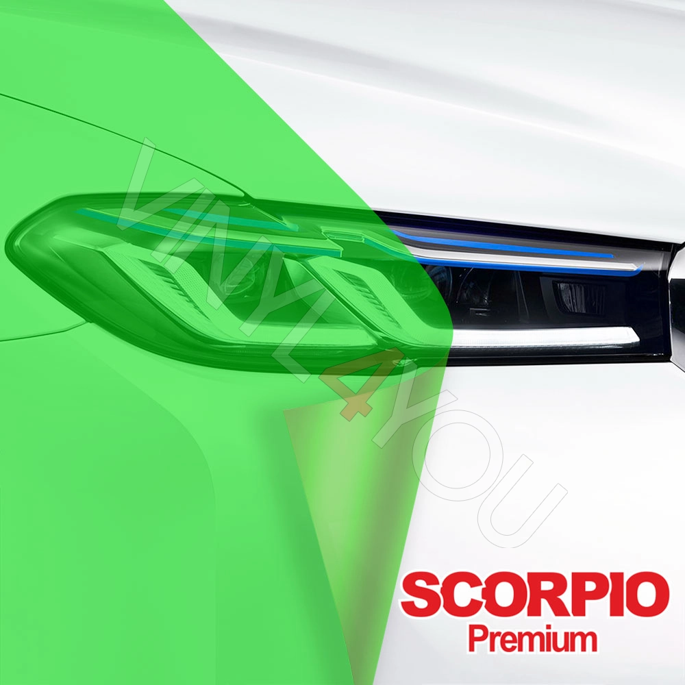 Пленка для фар Scorpio Зеленая