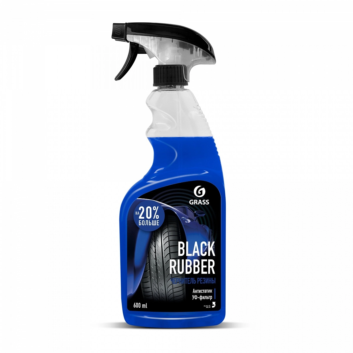 Полироль чернитель шин "Black rubber" (флакон 600 мл) - купить оптом и ...